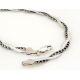 Silber Armband geflochten 18,5 cm Silber 925 Silberschmuck Damen sg198