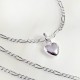 Silber Collier 42 cm  Herz Silber 925 Silberschmuck SD123