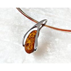 Bernsteinschmuck  Bernstein Collier Silber-925  CR22