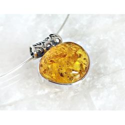 Bernstein Anhänger Silber 925 Bernsteinschmuck ba601