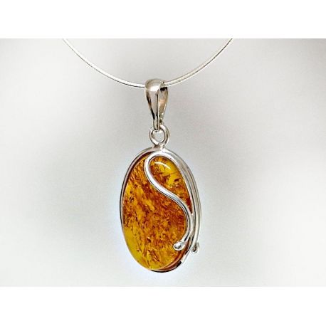 Bernstein Anhänger Silber 925 Bernsteinschmuck ba602