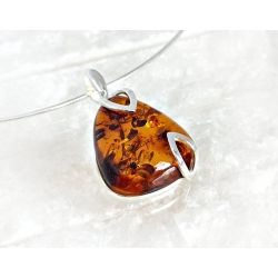 Bernstein Anhänger Silber 925 Bernsteinschmuck ba609