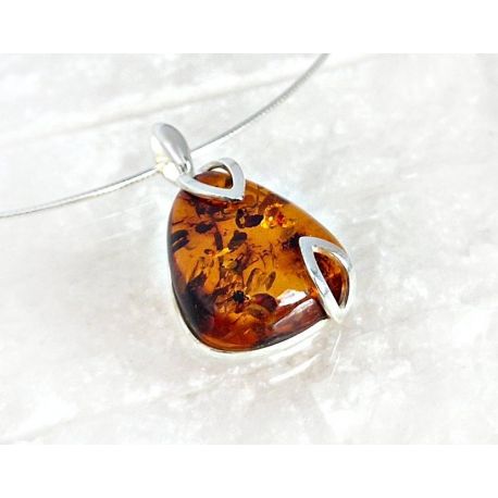 Bernstein Anhänger Silber 925 Bernsteinschmuck ba609