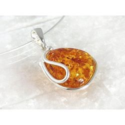 Bernstein Anhänger Silber 925 Bernsteinschmuck ba606