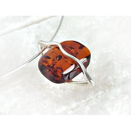 Bernstein Anhänger Silber 925 Bernsteinschmuck ba614