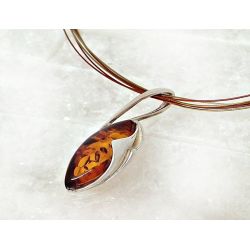 Bernstein Collier  Silber 925 45 cm Bernsteinschmuck cr47