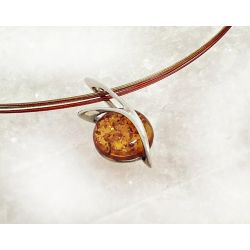 Bernstein Collier Silber 925 45 cm Bernsteinschmuck cr68