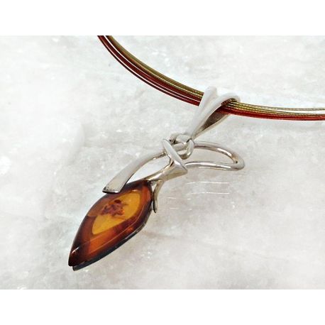 Bernstein Collier Silber 925 45 cm Bernsteinschmuck cr65