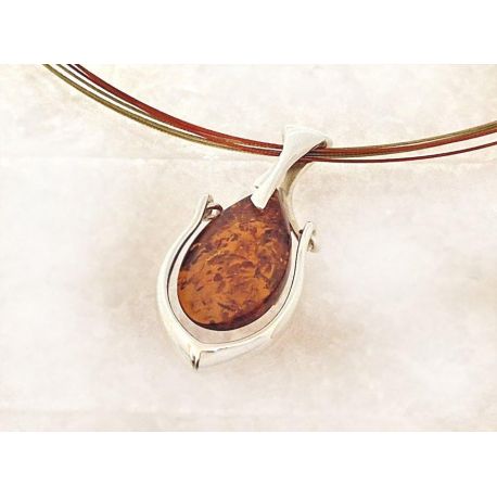 Bernstein Collier Silber 925 45 cm Bernsteinschmuck cr71