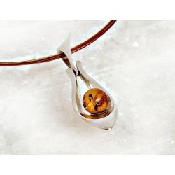 Bernstein Collier Silber 925 45 cm Bernsteinschmuck cr64