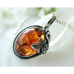 Bernstein Anhänger Silber-925 Bernsteinschmuck BW44