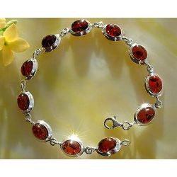Bernstein-Armband Silber Silber-925 BB183