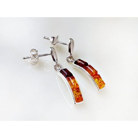 Ohrstecker Silber 925 Bernstein Ohrringe Sterlingsilber ed288