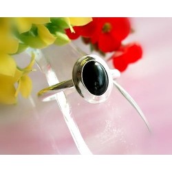 Ring mit Onyx Silber 925 se08