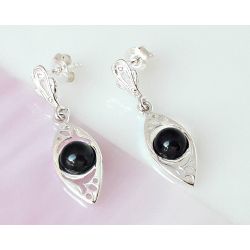 Ohrstecker mit Onyx Silber 925 se148