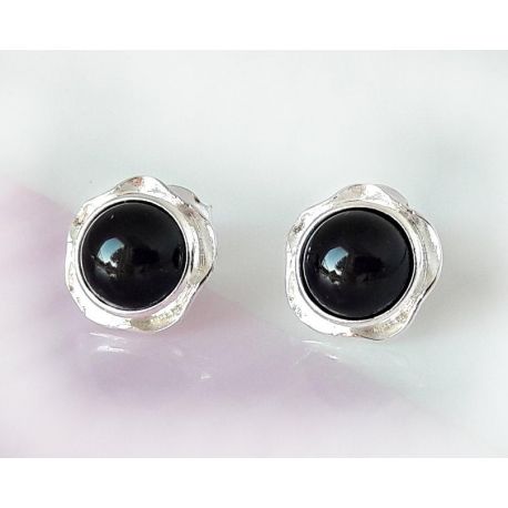 Ohrstecker mit Onyx Silber 925 se150