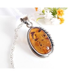 Bernsteinschmuck - Anhänger Bernstein  Silber-925 BA245