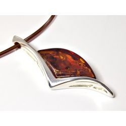 Bernstein Collier Silber 925 46 cm Bernsteinschmuck dc255