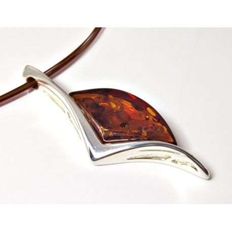 Bernstein Collier Silber 925 46 cm Bernsteinschmuck dc255