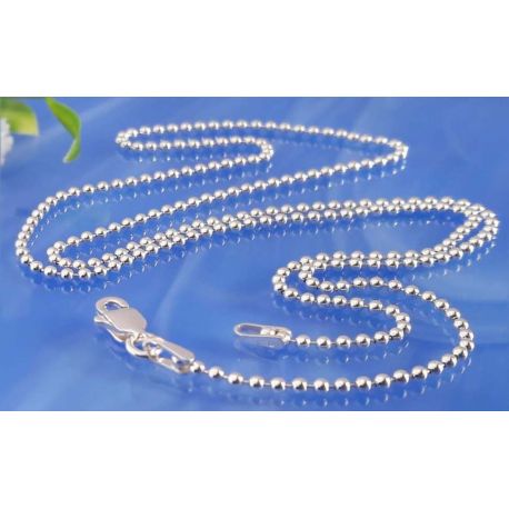 Kugelkette Silber 925 38 - 90 cm Sterlingsilber KA240