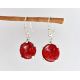 Ohrhänger Silber 925 Koralle Silberschmuck kl307