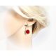 Ohrhänger Silber 925 Koralle Silberschmuck kl307