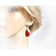 Ohrhänger Silber 925 Koralle Silberschmuck kl304