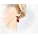 Ohrhänger Silber 925 Koralle Silberschmuck kl306
