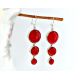 Ohrhänger Silber 925 Koralle Silberschmuck kl301