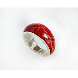 Korallen Ring Silber 925 KL312