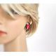 Ohrstecker mit Koralle Silber 925 Silberschmuck kl327