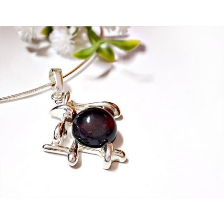 Bernstein Anhänger Silber 925 Bernsteinschmuck cl79-3