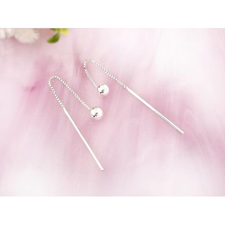 Ohrstecker Silber 925 Kugel Silberschmuck SX126