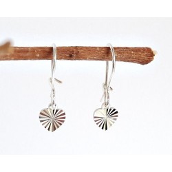 Silberschmuck - Herzen Ohrhänger  Silber-925  (AK62)