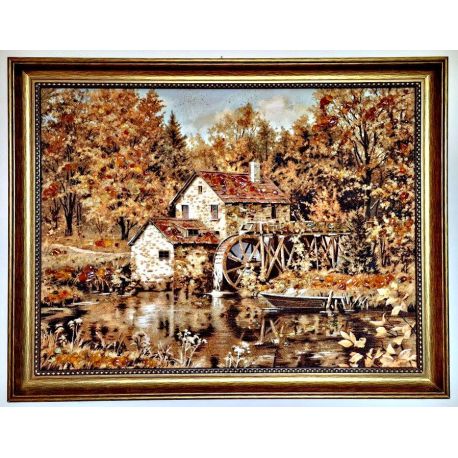 Landschaftsbild Bernstein Bild 70 x 90 cm Geschenkartikel bm115