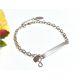 Schild Armband Silber 925 Sterlingsilber rhodiniert sg208