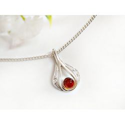 Bernstein Anhänger Silber 925 Bernsteinschmuck ba629