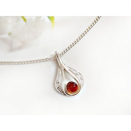 Bernstein Anhänger Silber 925 Bernsteinschmuck ba629