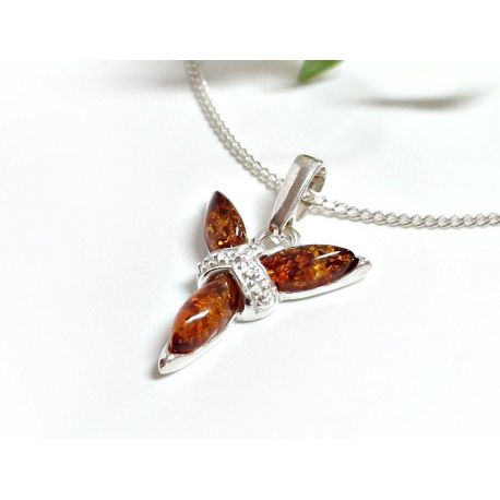 Bernstein Anhänger Silber 925 Bernsteinschmuck ba631