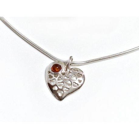 Bernstein Anhänger Silber 925 Bernsteinschmuck ba632