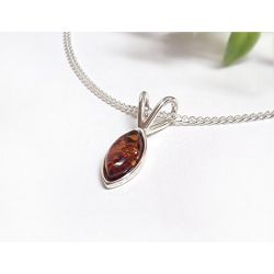 Bernstein Anhänger Silber 925 Bernsteinschmuck ba633