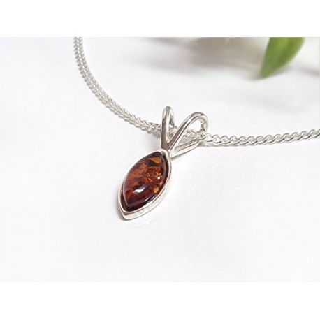 Bernstein Anhänger Silber 925 Bernsteinschmuck ba633