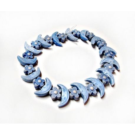 Kinder Armband Mond Blume Gummizug ak09