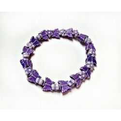 Kinder Armband Gummizug Armband Schmetterling Blume ak17