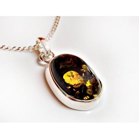 Bernstein Anhänger Silber 925 Bernsteinschmuck ba639
