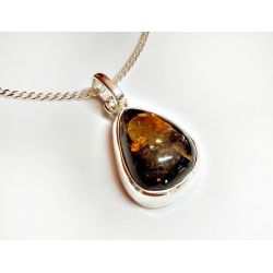 Bernstein Anhänger Silber 925 Bernsteinschmuck ba643
