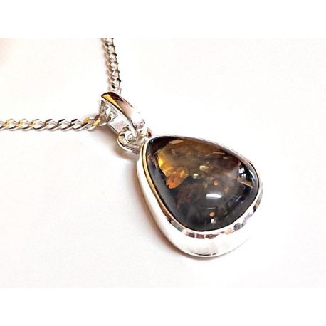 Bernstein Anhänger Silber 925 Bernsteinschmuck ba644