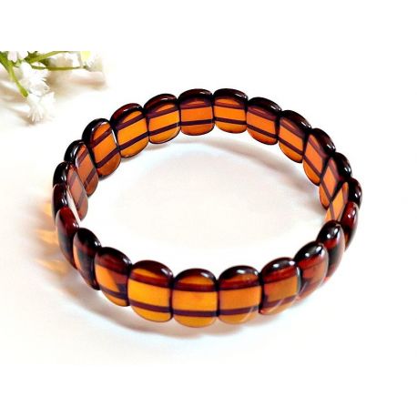 Bernstein Armband mit Gummizug cu206