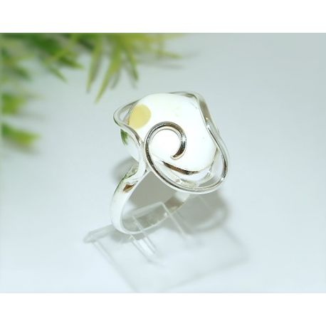 Bernstein Ring 21 mm Silber 925 Bernsteinschmuck he93