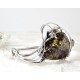 Bernsteinschmuck - Bernstein-Armreif  19 cm Silber-925  (BB133)